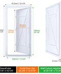 No Hassle Drywall Access Panel, 14 X 29 Inch Abs Plastic Removable Wall Cover with smooth finish, accessible plumbing and HVAC solutions.