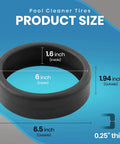 Three Pack Replacement Pool Cleaner Tires 48-232 For Polaris Black Max 3900 Sport 480 And P39 Cleaners, superior traction