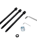 Premium Thru Axle Adapter Kit For Shkalacar Wahoo SNAP With Triple M12 Thread Compatibility And Precision Alloy Steel Build For A Cool Ride. Three axle adapters, hex keys, and spacer