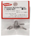 Heavy Duty Titanium Countersunk Hex Screws M3 X 10 Pack Of 8 For RC Crawlers shown in package with label and screws visible