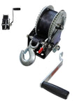Beefy Heavy Duty Portable Winch 1200Lb Hoist With Hook And Webbing Strap 26Ft Ultra Rugged Cable For Outdoor And Industrial Lifting Compact And Rust Resistant Marine Grade Frame Easy Hoist For Towing Recovery And Lifting Tasks, manual hand winch with hook