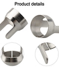 Close-up of metal tips from Transfer Center Aligner Punch Set Hardened Steel Pin Tool For Metalworking Hole Alignment 2 Piece Kit