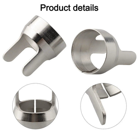 Close-up of metal tips from Transfer Center Aligner Punch Set Hardened Steel Pin Tool For Metalworking Hole Alignment 2 Piece Kit