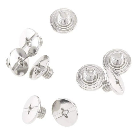 Heavy Duty Chicago Screws Assortment Kit With 304 Stainless Steel Binding Posts And Book Fasteners, shiny metal screws.