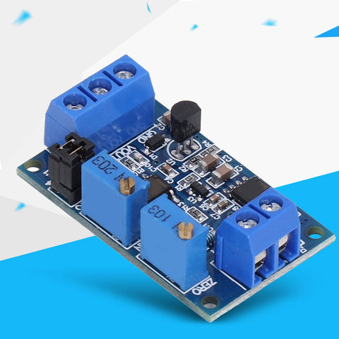 Badass Reliability Current To Voltage Converter Industrial Module With Wide Voltage Range and solid blue terminal connections.