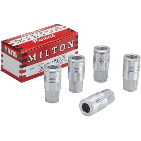 Three Eighths Inch FNPT P Style Air Coupler With Eight Locking Balls, Buna N Seal, 300 PSI Max, Up To 68 CFM, Pro Grade Quick Connect, Box Of 5, Made In USA, Ideal For Shop Air Lines And Compressors