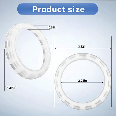 PU Collar 910767 Replacement Part for 3 And A Half Inch Framing Air Nailer FC350A Type 1 Type 2 showing dimensions