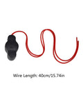 12V Waterproof Push Button On Off Switch With Quick Connector For LED Accent Lighting showing wiring on white background