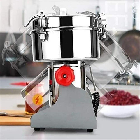 Electric Grain Mill Grinder Pulverizer For Powder And Flour, heavy duty 1880W motor, stainless steel, 400g capacity