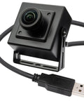 5MP Fisheye USB Camera With 200 Degree Ultra Wide Angle And Low Light Performance, IMX335 Sensor for machine vision, USB plug visible