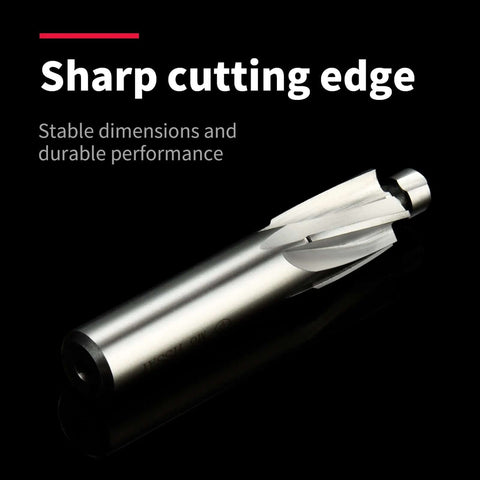 M4 2pcs straight shank counterbore end mill, 4-flute HSS, silver metal