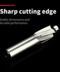 M8 1 Piece Straight Shank Counterbore End Mill Four Flute HSS End Mill For Metalworking With 12mm Shank Diameter 14mm Cutting Edge
