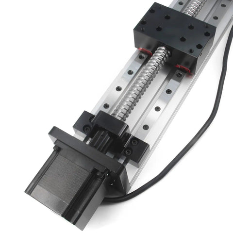 Dual Linear Rail Guide Ballscrew SFU1605 Kit with Square Rails and NEMA23 Stepper Motor 200mm Stroke for CNC Router X Y Z Linear Stage