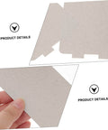 Close-up of hand holding Six Pack Microwave Waveguide Mica Sheet Covers for Heat Insulation and Splatter Guard Replacement Pads