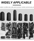 Boss 105 Piece Vacuum Cap Kit With Six Sizes From 5/32 To 3/8 Inch Rubber End Plugs For Car Hoses Carburetor And Manifold Vacuum Lines