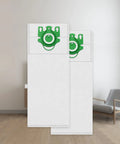 Type U Vacuum Bags 12 Pack For S7000 To S7999 Upright Vacuums with AirClean 3D Filtration, two bags with green closures