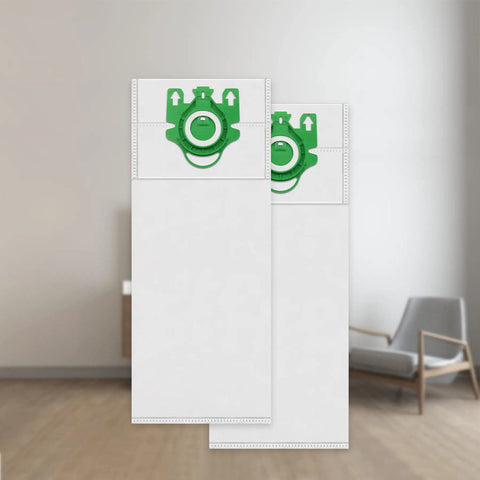 Type U Vacuum Bags 12 Pack For S7000 To S7999 Upright Vacuums with AirClean 3D Filtration, two bags with green closures