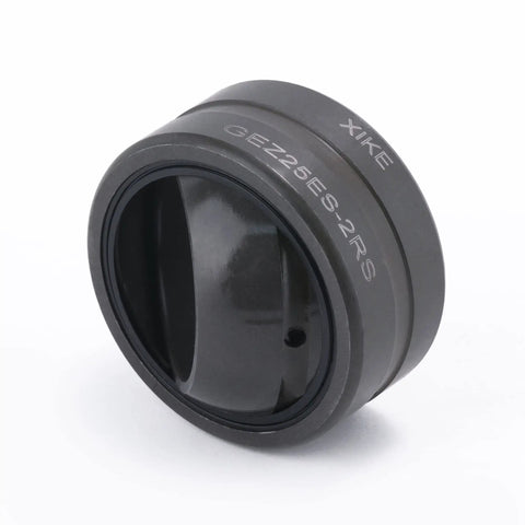 Solid GEZ25ES-2RS Sealed Radial Spherical Plain Bearing 1 Inch Bore Chrome Steel Build Heavy Duty shown from side angle.