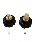 Durable Welding Connector Conversion Plug Adaptor For 10-25 And 35-50B, Quick Swap, Easy Install, Two connectors labeled A and B