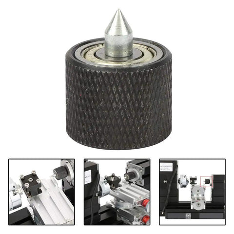 Heavy Duty 12 Mm Carbide Tipped Live Center For Mini Wood Lathe showing steel body with a cone tip for precision turning.