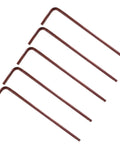Set of 10Pcs 3Mm Hex Key Wrench L Shaped Ball End Allen Wrench Extra Long Arm S2 Steel on white background