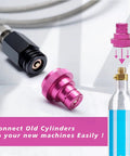 Easy Connect CO2 Quick Adapter For Soda Makers Upgraded Universal Connector With TR21-4 Male Thread Fits 60L CO2 Cylinders