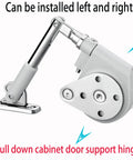 Soft Closing Cabinet Hinge With 105 Degree Pull Down Support for cabinets and brackets, silver hinge suitable for 3 to 10 lb doors.