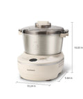 Joydeem 3.7Qt Electric Dough Maker With Smart Seasonal Fermentation And 150W Motor, stainless steel and plastic, 10.83 in tall.