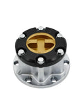 Heavy Duty Mechanical Free Wheel Locking Hubs Crafted From Solid Alloy With Precision Machined Splines viewed from the side.