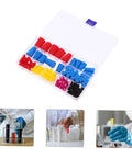 Topperfun High Temp Silicone Rubber Tapered Assortment Kit With Sealing Plugs For Test Tubes Flasks And Tanks To Mask Off Holes Effortlessly, assorted silicone plugs in organizer case