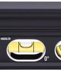 Side view of 8 Inch Magnetic Billet Torpedo Laser Level With GreenBrite Technology, showcasing degree markings and laser height.