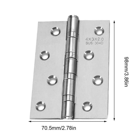 Stainless Steel Self Closing Cabinet Hinge With Flush Overlay Quiet Sub Door Hinge Thickened Bearing 98x70.5mm