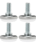 M8 Screw On Furniture Glide Leveling Feet, Heavy Duty Adjustable Floor Protectors, 4 Pack, 30mm Base, 25mm Thread