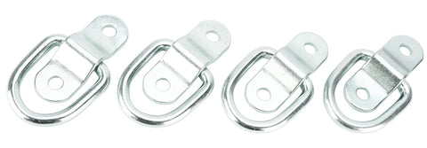 4 Pack Flip Ring Anchors With SecureX System For Cargo Security 400 Lb Load Limit And 1200 Lb Break Strength Zinc Plated Durable Hooks