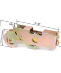 2 Pack One And A Quarter Inch Sliding Glass Door Tandem Rollers Replacement Kit For Patio Doors Up To 330 Lbs Heavy Duty Wheels