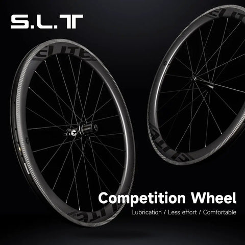 Beast Carbon Fiber Road Bike Wheelset With Ceramic Bearings Tubeless Clincher 700C 50mm Deep Rim 28mm Wide Pillar 1423 Spokes