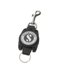 Premium Retractor With Snap For Tech Divers, 3.6 Foot Retractable Cord With 1 lb Pull, Built In Key Ring To Clip On Gear