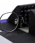 Heavy Duty 1500W Eyeglasses Frame Heater Pumping Out Big Heat With Zero Hassle showing glasses near heater unit.