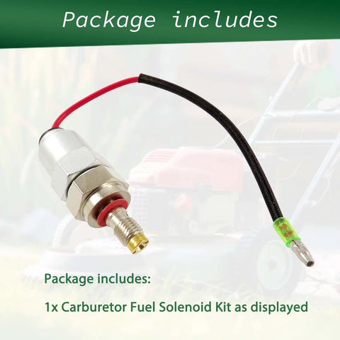 Carburetor Fuel Solenoid Kit Replacement For CV17-25 CV620-740 Engine With Part Numbers 2475722-S 2404120-S 2475515