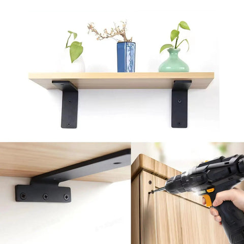 Top Shelf Heavy Duty Flat Head Self Tapping Wood Screws Forged From Badass Carbon Steel With Tough Black Oxide Shield For Zero Stink Rust And Smooth Drive Includes 100 Reliable Quick Grabbers used for shelf installation.