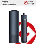 Cordless Electric Screwdriver Kit With USB C Charge, 3.6V Power, shown with sleek dark design and protective case