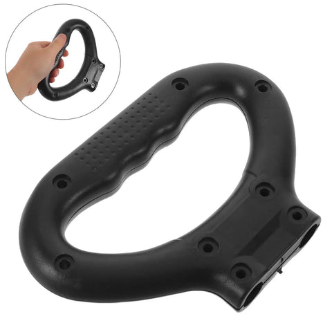 Wagon Replacement Pull Handle With Ergonomic Grip For Folding Garden Wagons And Camping Trolleys Easy Grab Double Hole Plastic Push Handle Universal Fit For Outdoor Camping And Daily Use, black plastic
