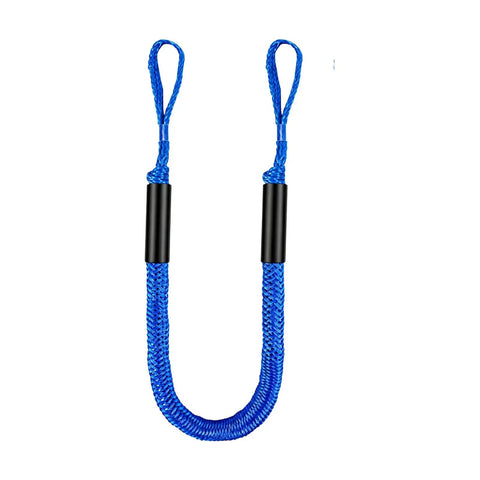 Dock Line For Shore Docking With Bungee Mooring Rope Double Loop Ends For Kayak And Dinghy 6 Ft Tie Up Rope blue design