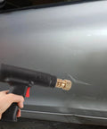 Using a Handheld Spot Welder For Auto Body Repair Portable Welding Tool Kit on a car dent