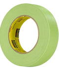 Crepe Paper Performance Pro Grade Masking Tape for Auto Body Paint Lines, High Conformability, green roll, 1-1/2 inch width