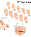Premium CB70 Plasma Torch Consumables Kit Perfect Fit For Eastwood Versa Cut 60A Machine featuring 10 copper nozzles for stable performance.