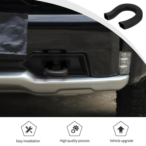 Red Tow Hook Covers For Chevy Silverado And GMC Sierra 2014 2025 Bumper Receiver Cover And Trailer Hitch Protector Rubber Sleeve Trim