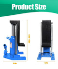 Product size of Badass Heavy Duty Hydraulic Toe Jack That Crushes Loads Up To 20 Ton Top Lift and 10 Ton Toe Lift displayed.