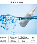 Hydrogen Dissolving Rod With Diffusion Stone For Home Inhalation System in water, showcasing materials and specifications.