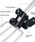 Spade Fork Digging Tool With Steel Head And Replaceable Handle features lever pedal and knobs for upright digging.